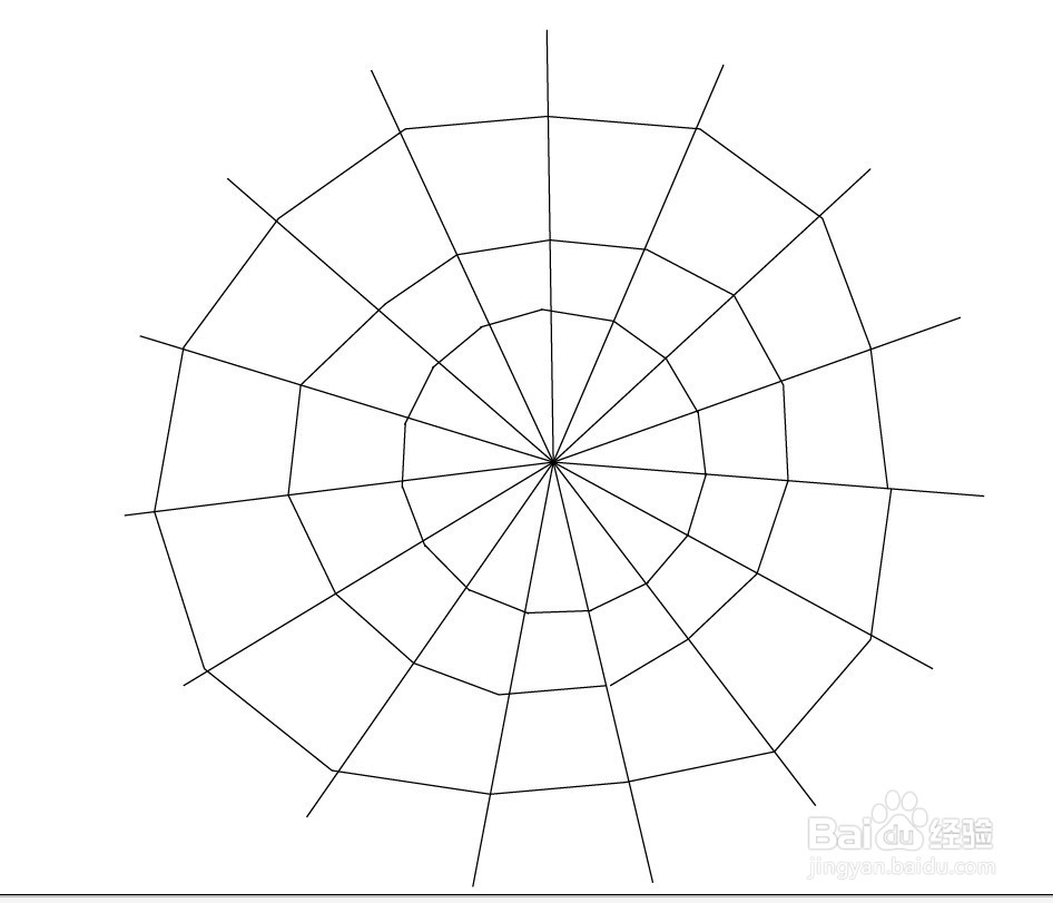 ai如何绘制一个蜘蛛网的方法