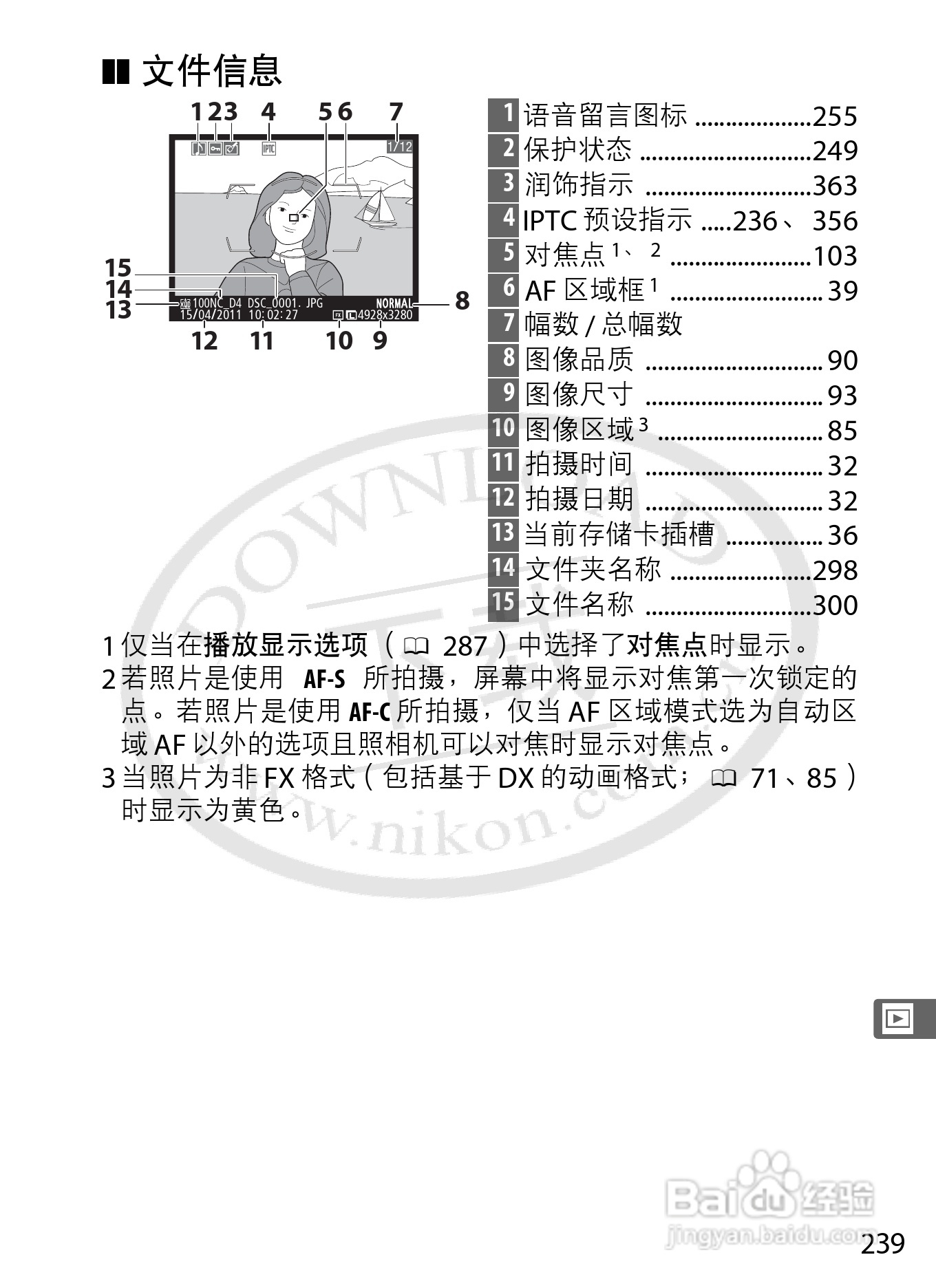 尼康D4数码相机使用说明书:[28]