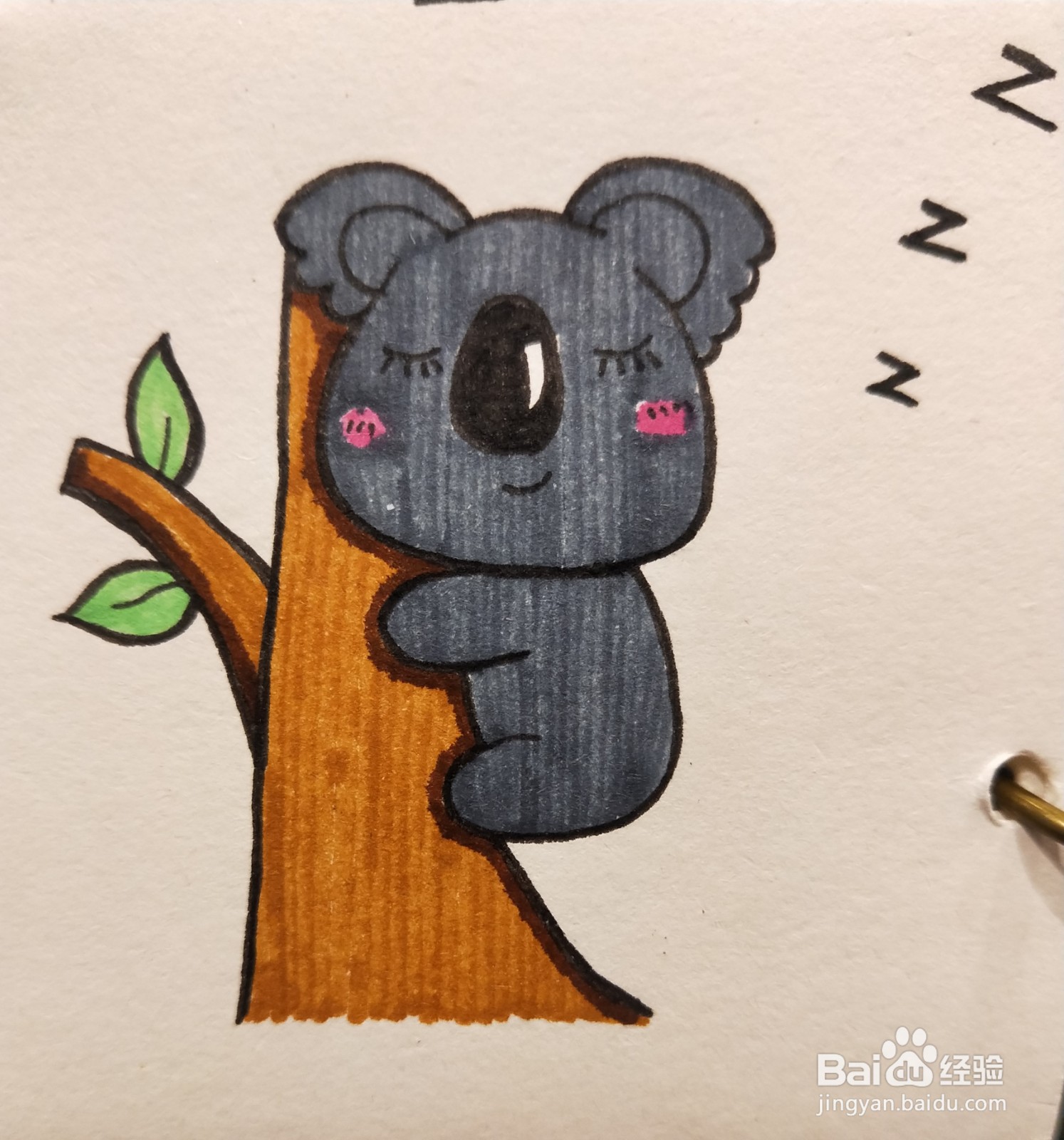 怎样画简笔画——考拉宝宝