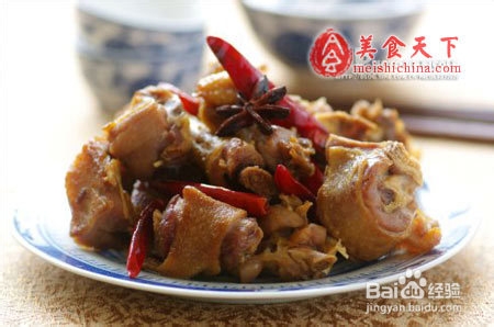 来自中国的香辣旱蒸板鸭