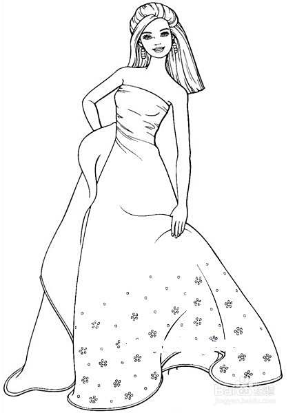 芭比娃娃的画法