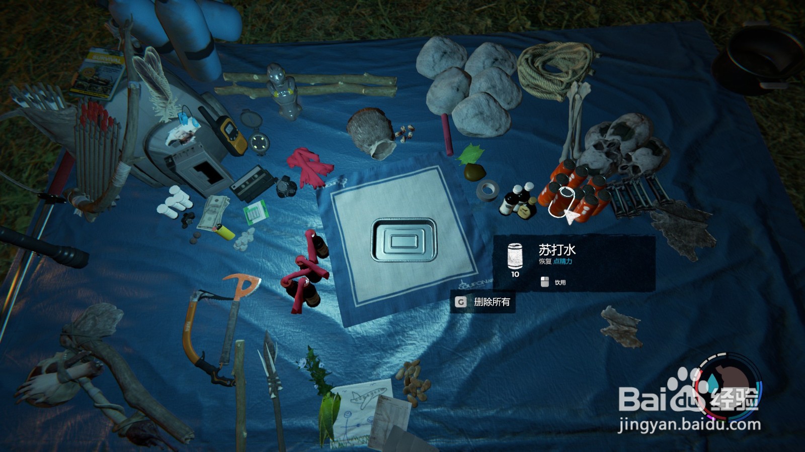 the forest森林怎么扔背包里的东西