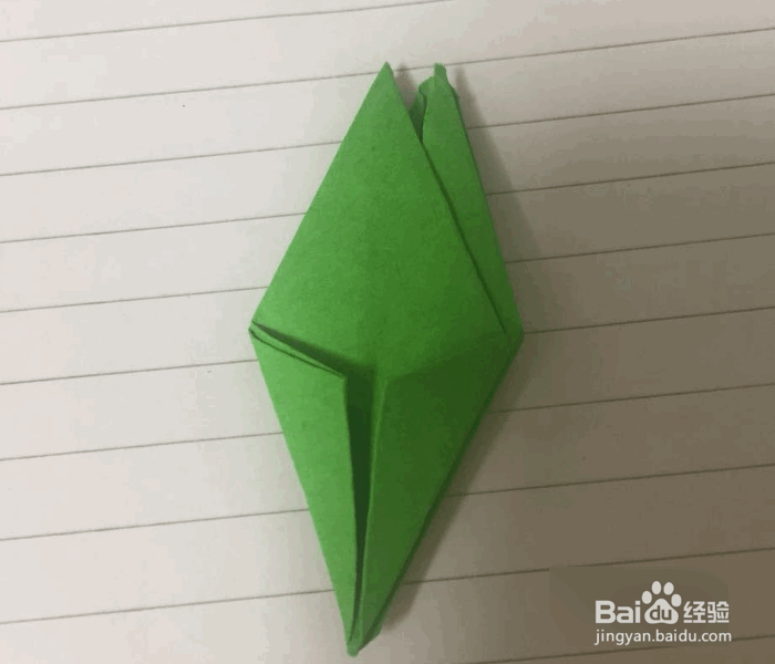 牵牛花花萼的简单折法