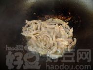 板筋肉炒芥蓝头--做法