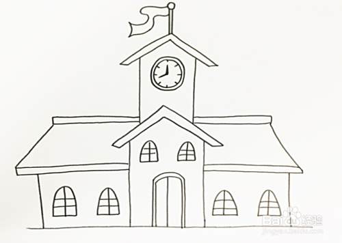 钟楼怎么画简单又好看