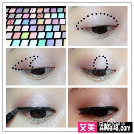 大眼妆容画法教程