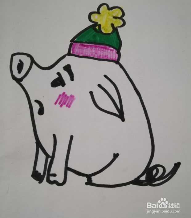 简笔画 小猪的画法