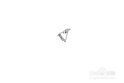 老鹰风筝的简笔画