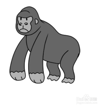 巨型大猩猩怎么画图片