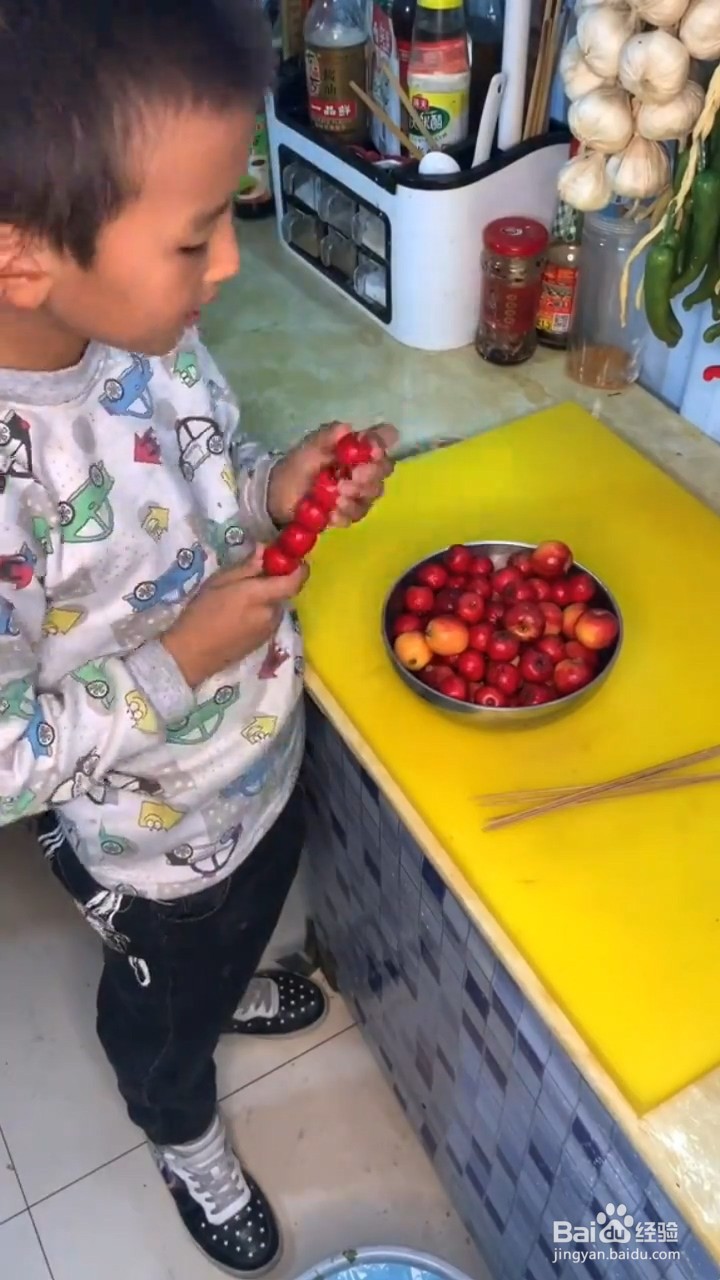 如何制作家庭版糖葫芦