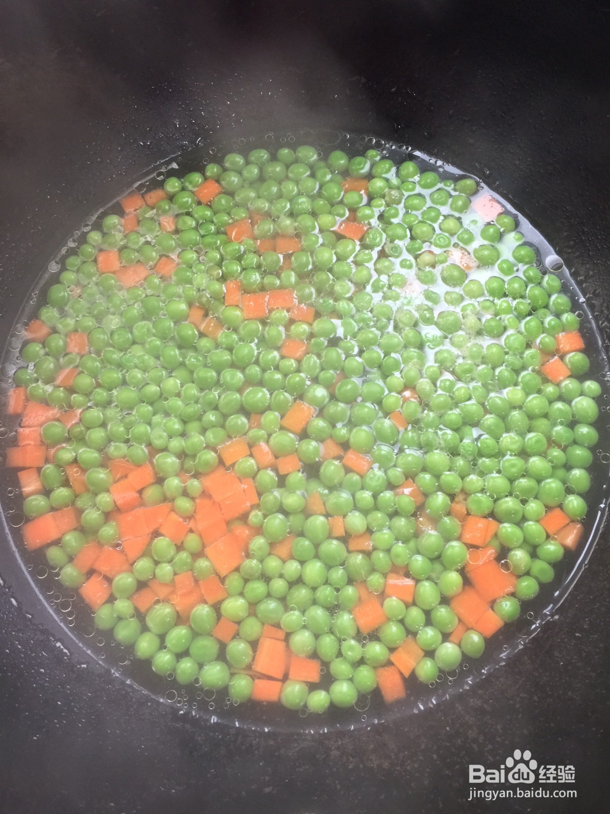 青豆炒虾仁的做法