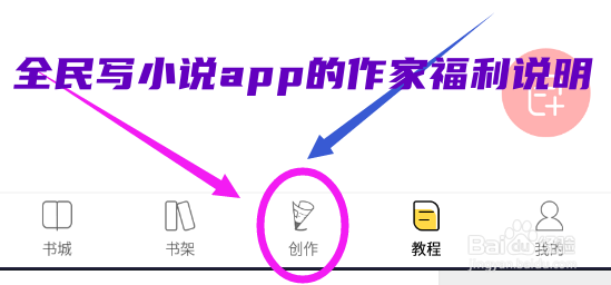 如何查看全民写小说app的作家福利说明