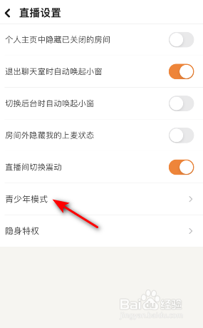 探探怎么开启青少年模式
