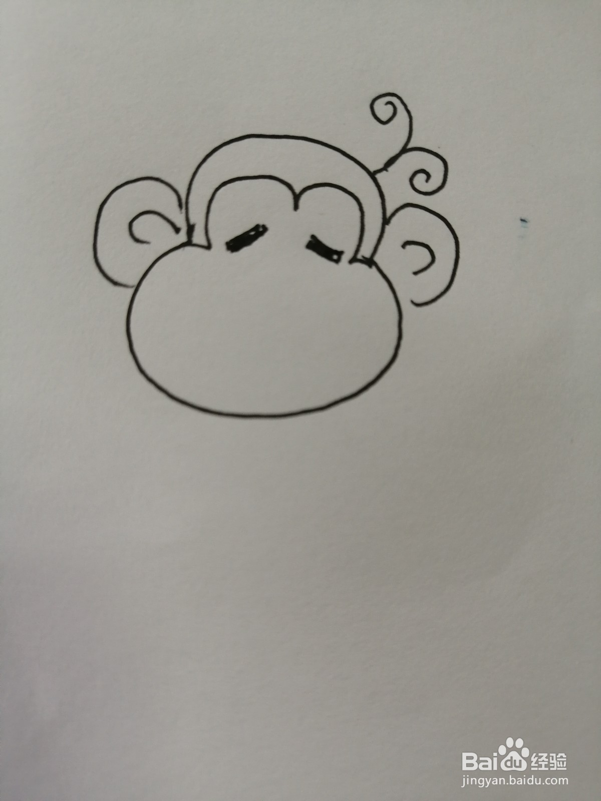 伤心的小猴子怎么画