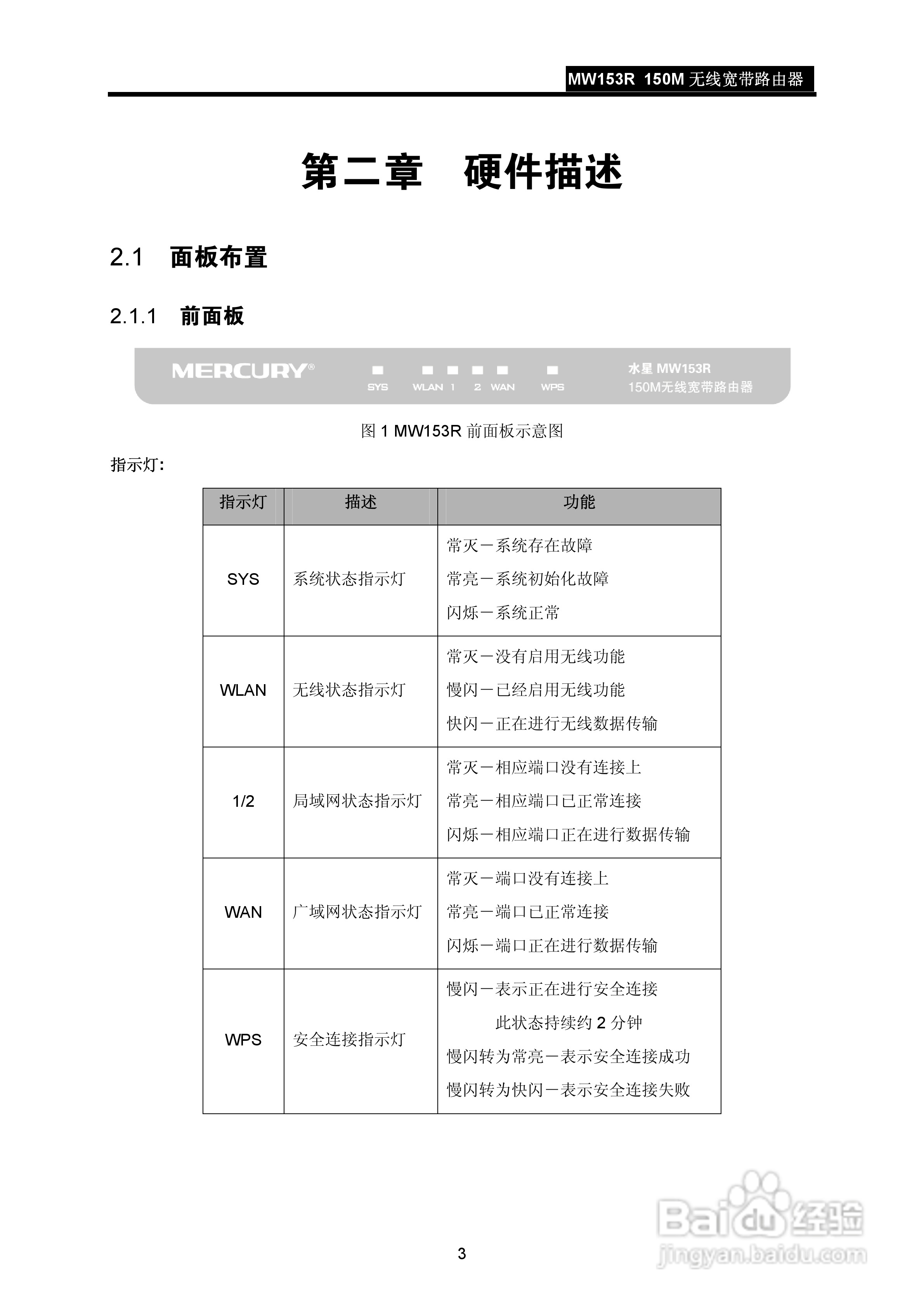水星MW153R无线宽带路由器说明书:[1]