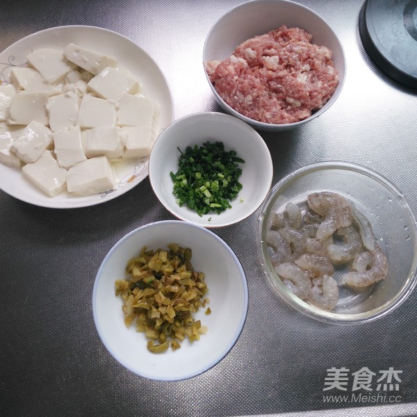 鲜嫩虾仁肉沫蒸豆腐
