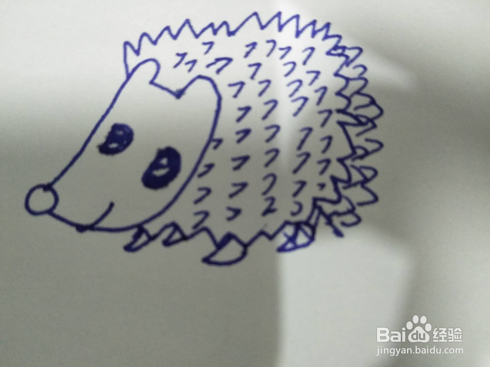 简笔画之刺猬
