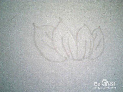 简笔画荷花的画法：