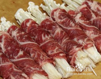 超级下饭的金针菇牛肉卷