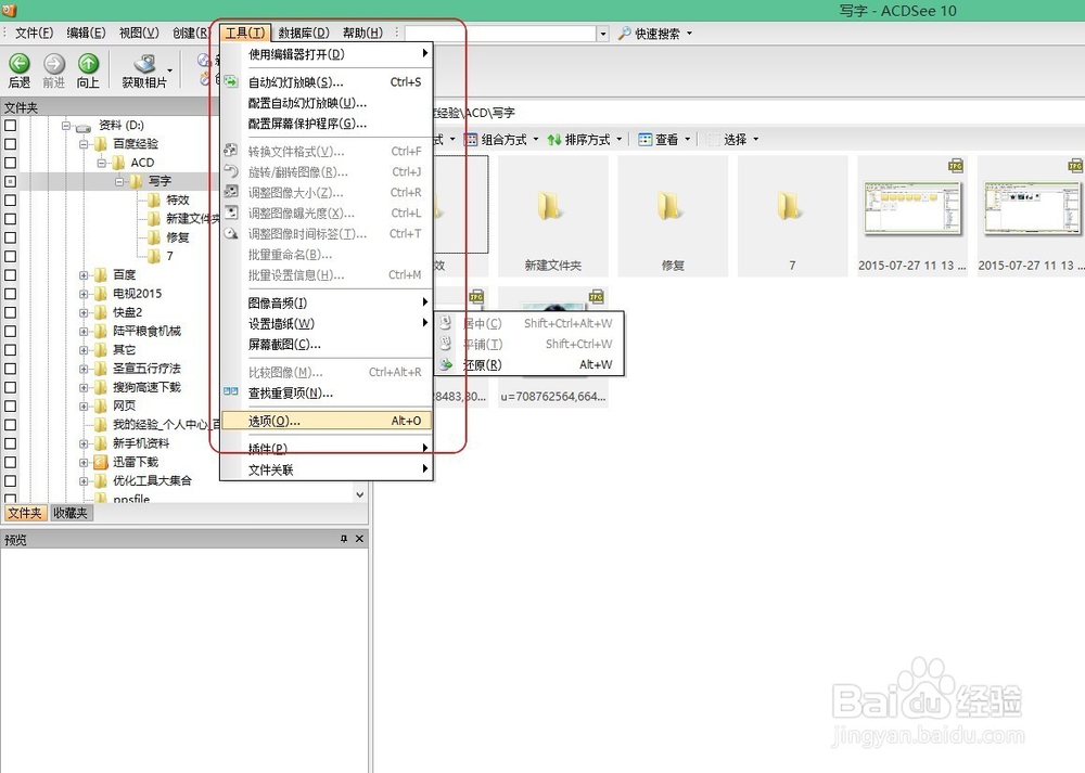 ACDSEE图片软件使用(二十二)工具选项查看器