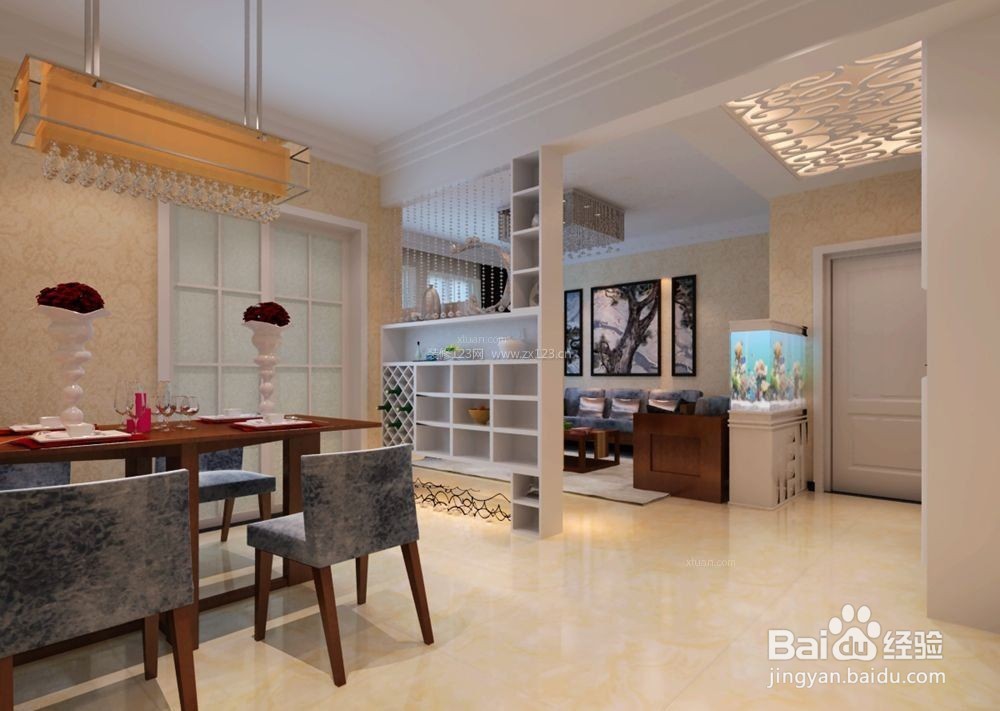 在餐厅怎么隔出书房