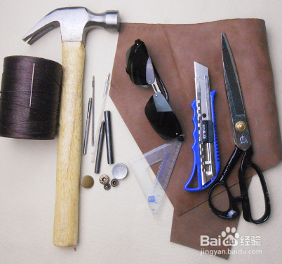 手工制作牛皮墨镜包的制作方法