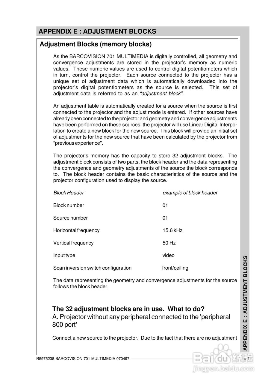 Barco巴可 VISION 701投影机说明书:[16]
