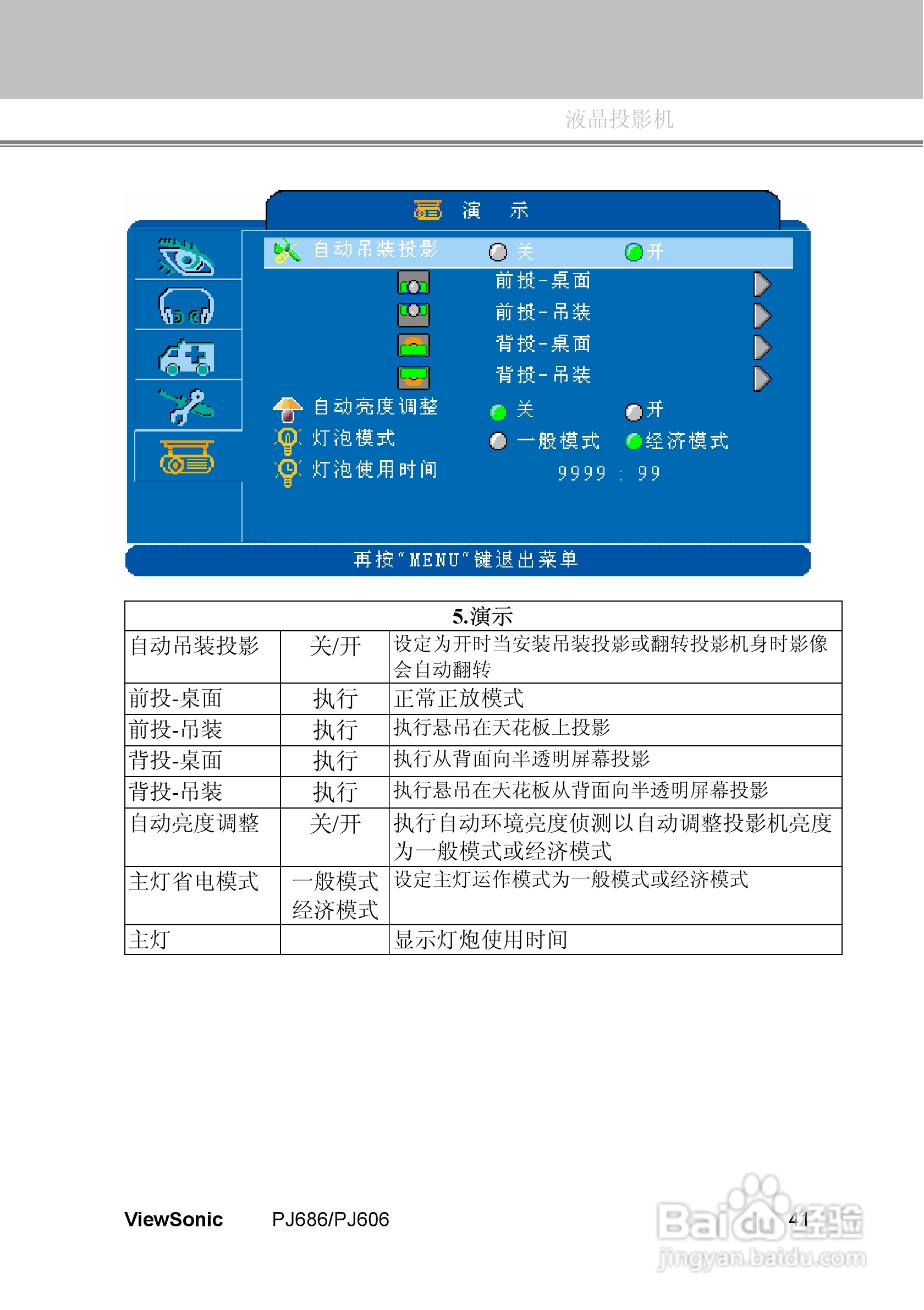 优派PJ606投影机使用说明书:[5]
