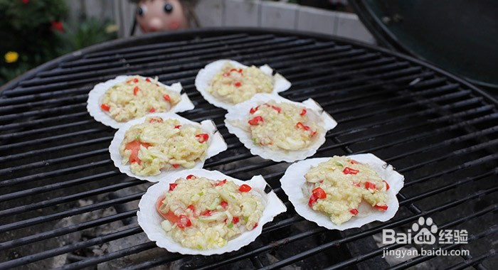 蒜香烤扇贝的做法