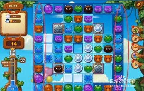 开心消消乐604关拯救小动物过关介绍