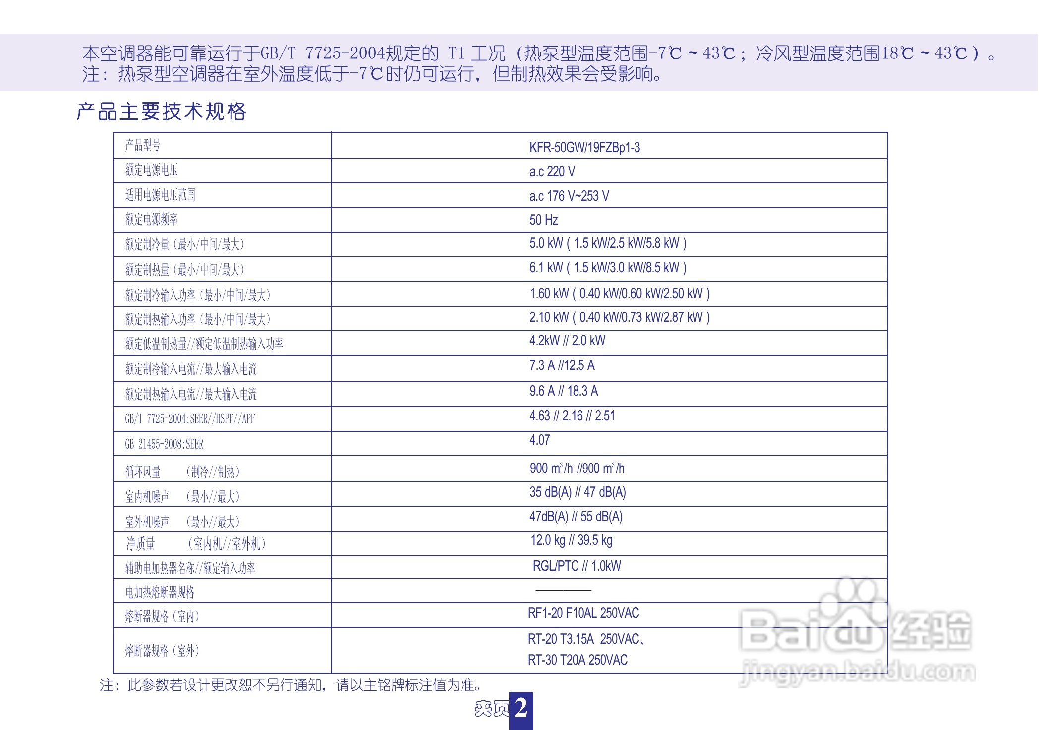 海信KFR-50GW19FZBp1-3空调使用说明书:[3]