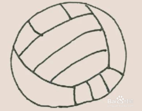 简笔画之排球