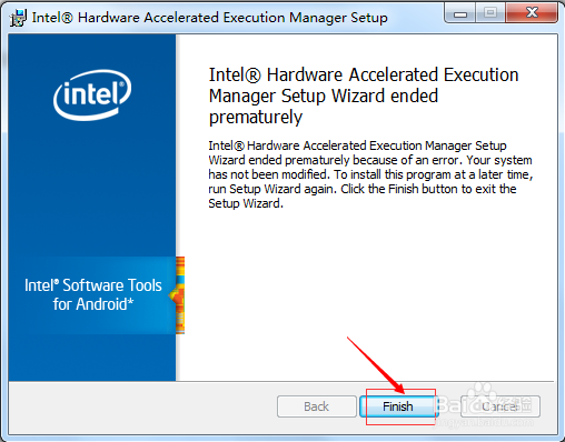 Android Studio错误HAX kernel module没有安装