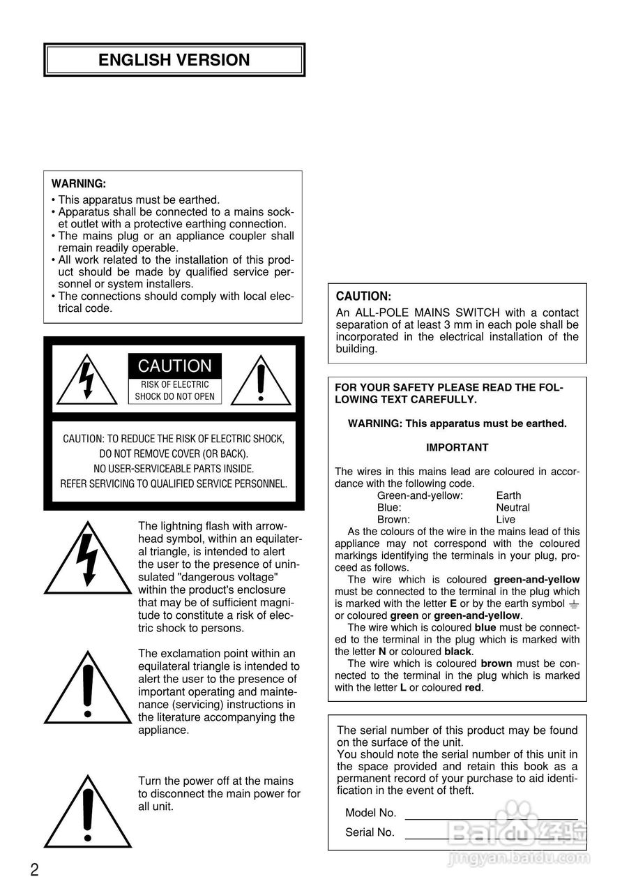 松下WV-CW480S模拟摄像机使用说明书:[1]