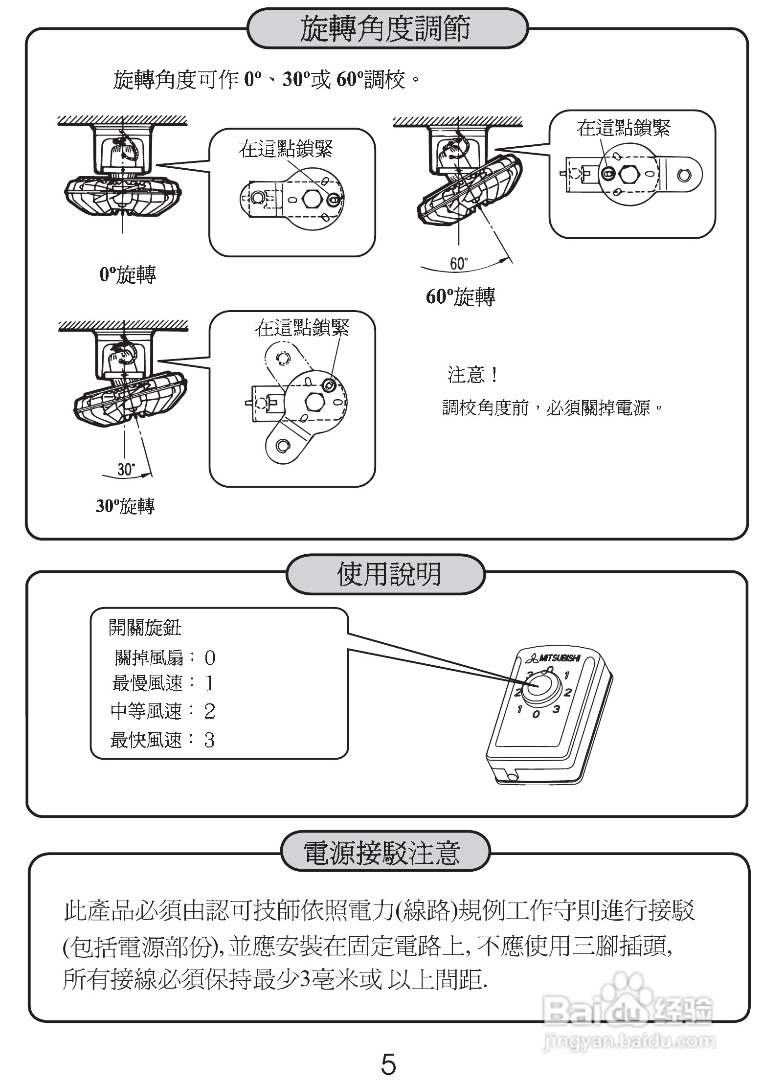 电风扇开关结构图解图片