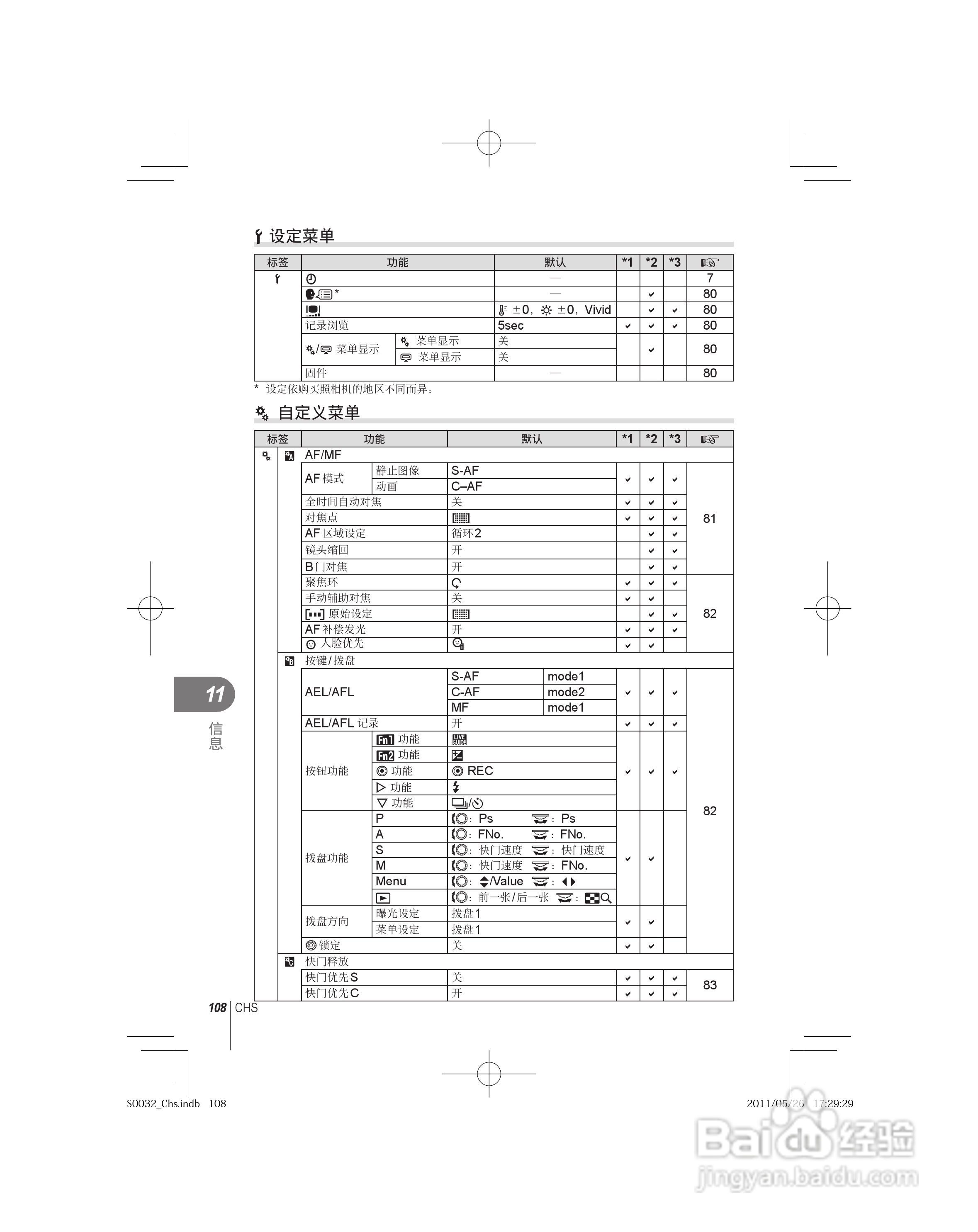 奥林巴斯E-P3数码照相机使用说明书:[11]