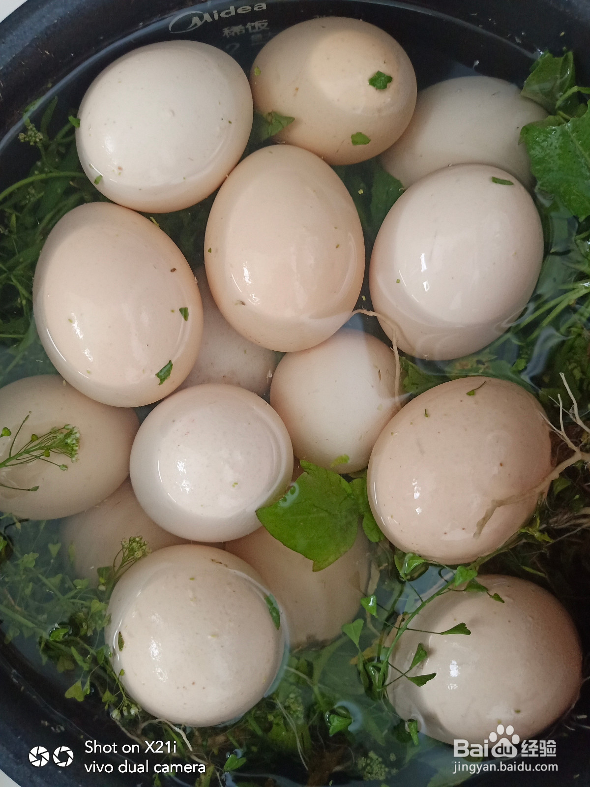 荠菜花煮鸡蛋的做法