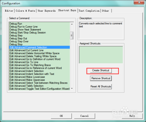 Keil μVision如何设置键盘快捷键