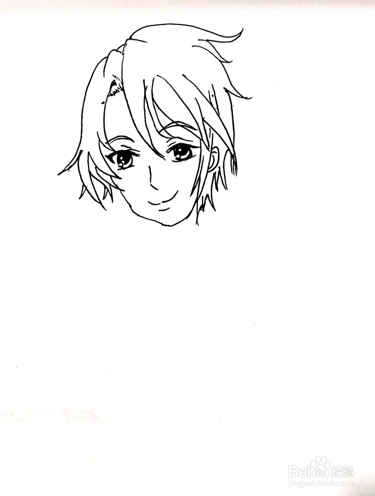 《凉宫春日的忧郁》系列之古泉一树简笔画