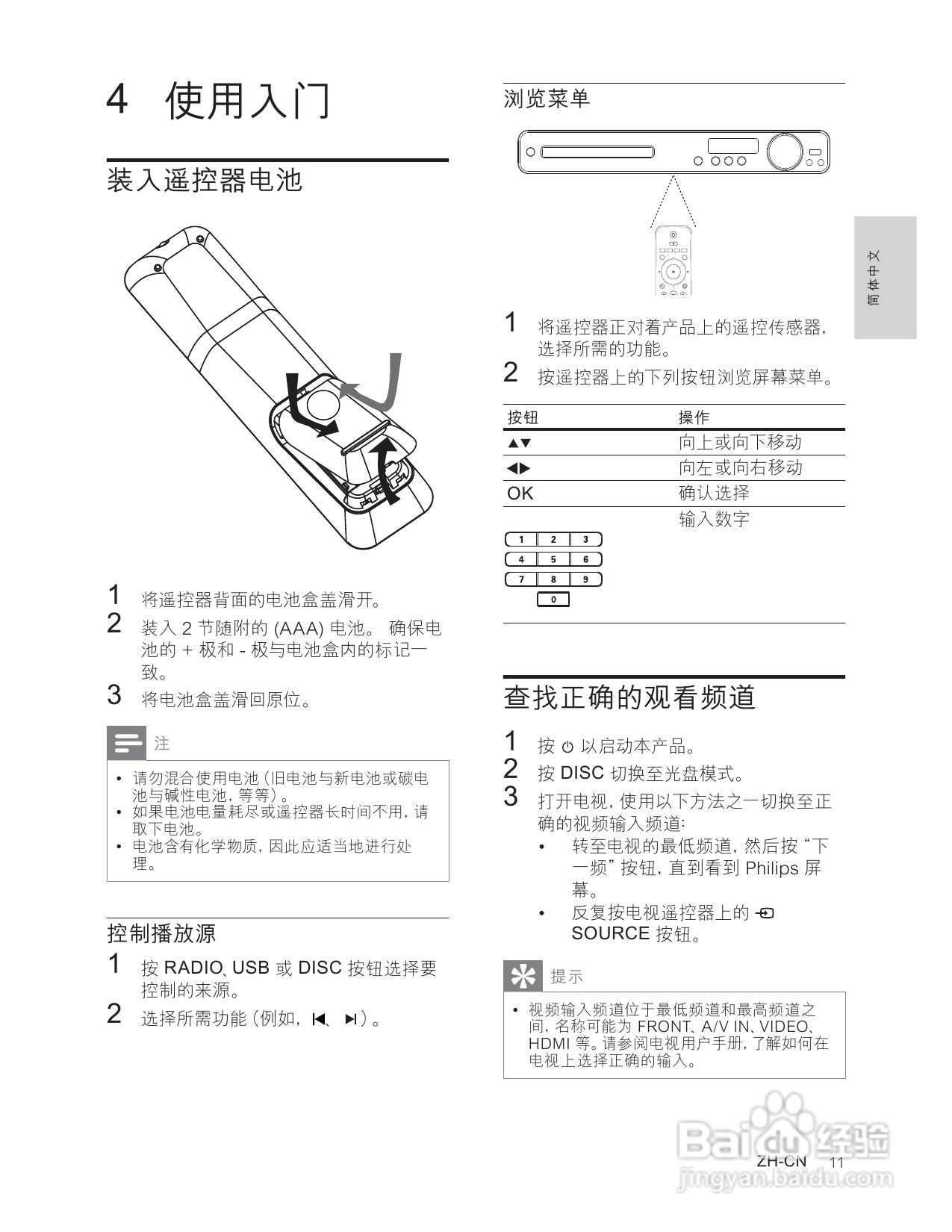 飞利浦HTS3181/93家庭影院使用说明书:[1]
