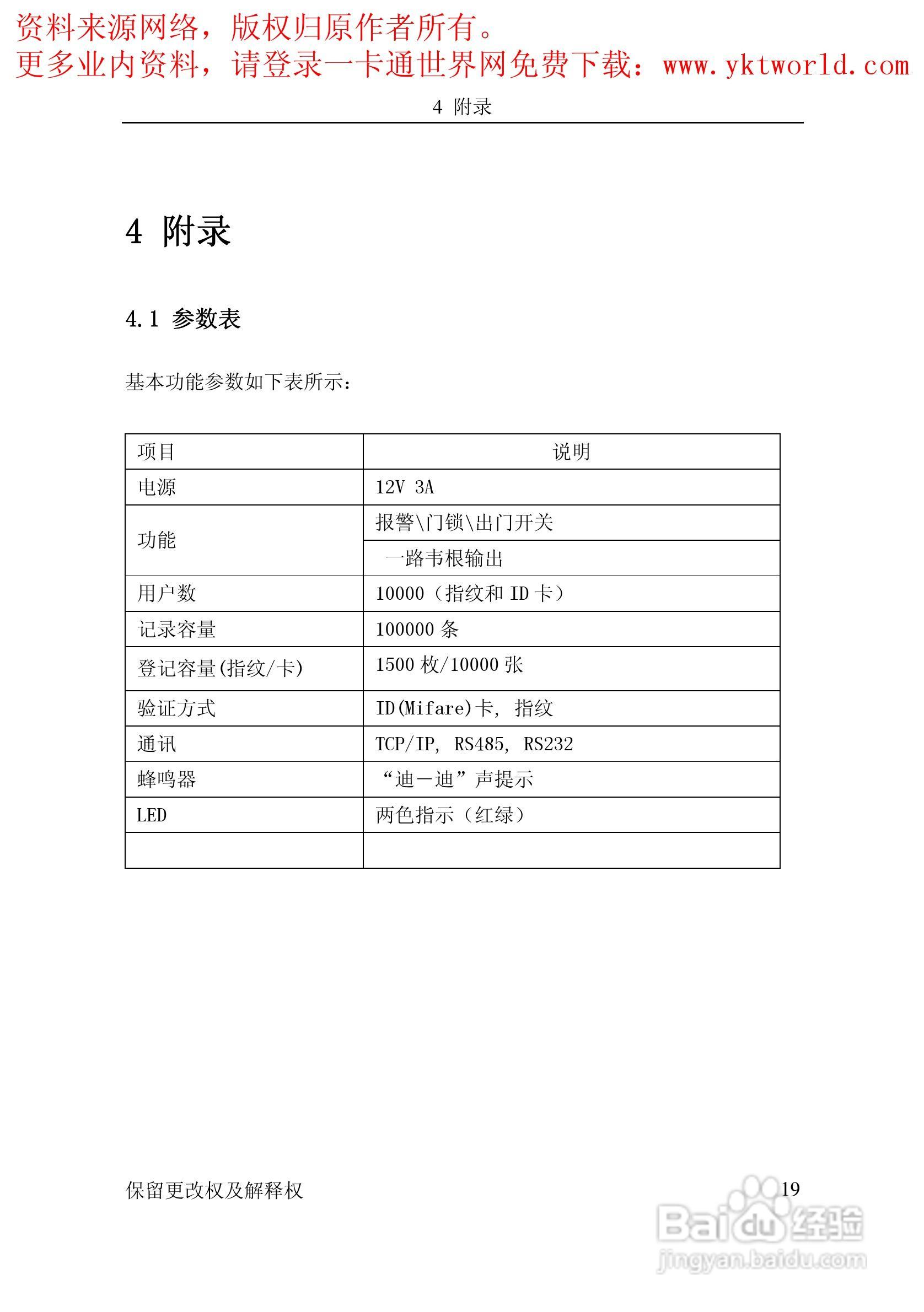 中控ZKSoftware F11指纹考勤机用户手册:[3]