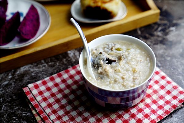 香菇干贝粥（炖锅版）