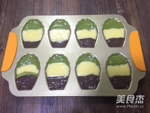 三色玛德琳蛋糕