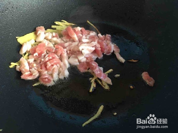 韭菜千张炒肉丝的做法
