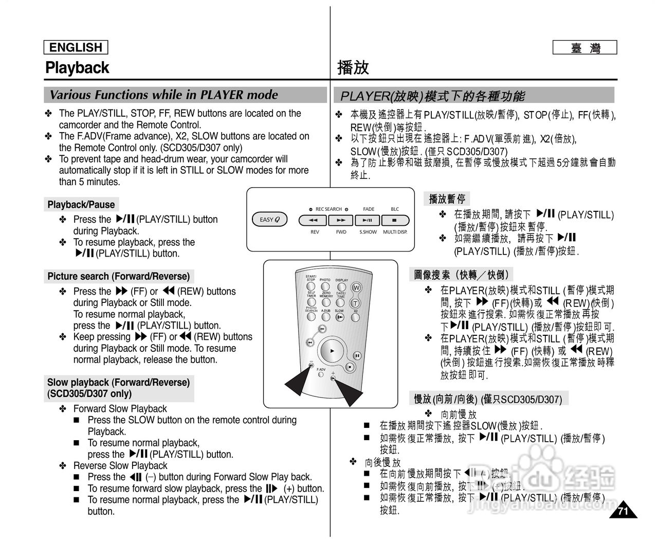 SCD303数位摄录影机用户说明书:[8]