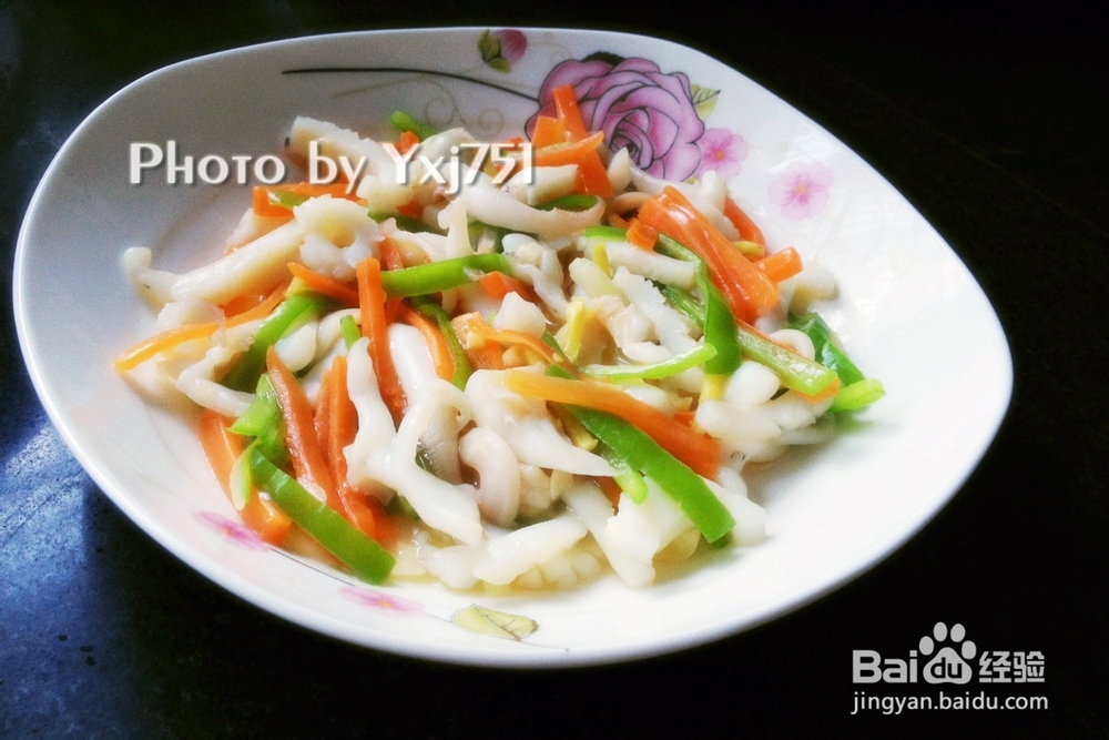 养生食谱:青椒墨鱼丝