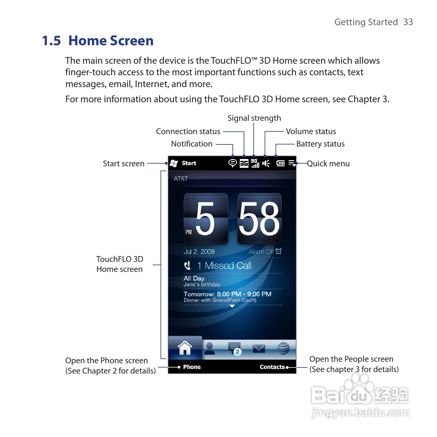 多普达HTC Tilt 2手机使用说明书:[4]