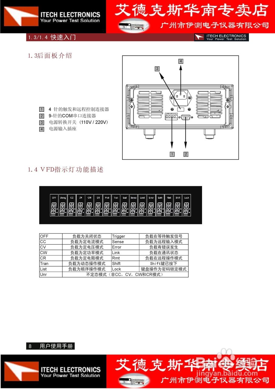 艾德克斯IT8510电子负载说明书:[1]