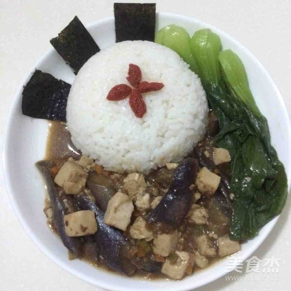 肉末豆腐茄子盖饭