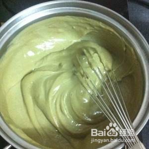 抹茶牛奶小方制作过程
